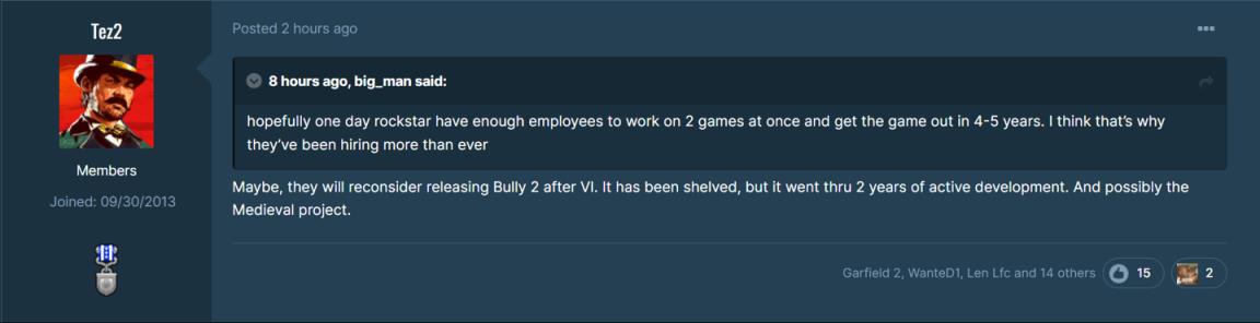R 星内部人士：《恶霸鲁尼 2》有望在《GTA6》之后推出(开发已有 2 年时间)