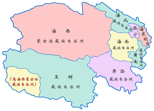 青海省地图全图详细(青海在中国地图哪个位置图片)