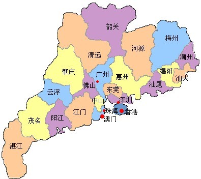 广东省行政区划简表图片