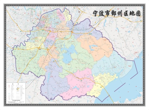 宁波市鄞州区乡镇地图图片