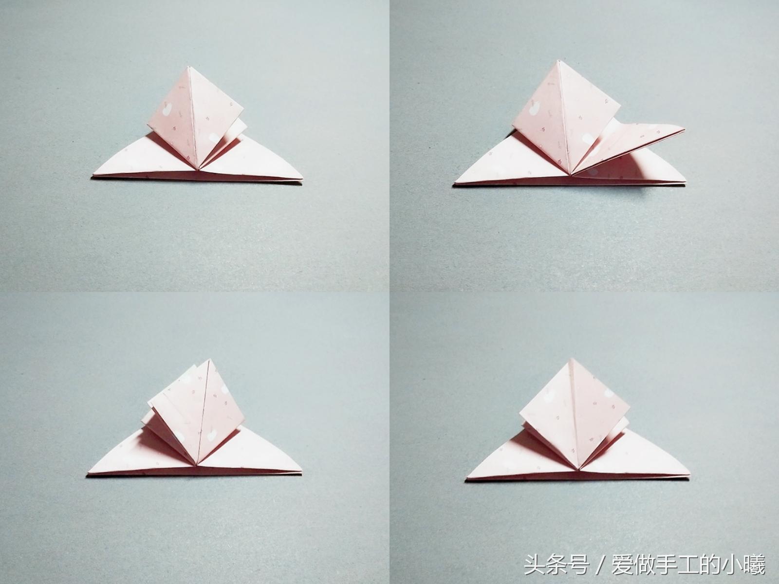 折正方形的折纸方法图片